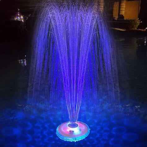 PRICES MAY VARY. Floating Pool Fountain with Lights: All new for 2023, KingSom’s new pool fountain is equipped with a colorful light show on both up and down firing. The pool fountain lights up not only the pool, but also the water spray, for a spectactular effect. 6 lighting modes let you customize your evening to be a wonderful lightscape, make your pool more amazing, popular especially at night. Perfect for pool parties! Rechargeable Battery Powered Pool Fountain: After the KingSom floating p Pool Sprinkler, Pool Dekor, Underwater Light, Fountain Lights, Pool Stuff, Outdoor Water Feature, Garden Water Fountains, Above Ground Pools, Pond Fountains