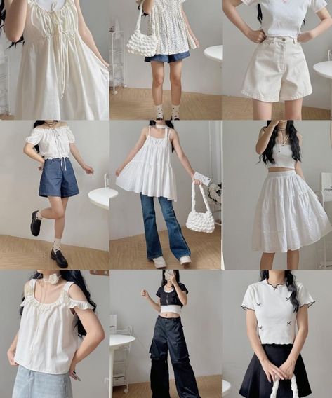 @18again.official Outfit Inspo Japanese, Cute Summer Outfits Japan, Japanese Summer Outfits Casual, Japanese Outfits Casual Summer, Japanese Summer Clothes, Shojo Girl Outfit Summer, Shojo Outfit Ideas, Japan Outfit Inspo Summer, Japanese Summer Outfits Women