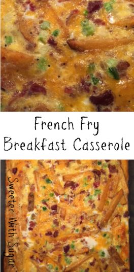 Seasoned French Fries, French Fry Casserole, Casseroles Easy, Seasoned Fries, Best Breakfast Casserole, French Fries Recipe, Fried Breakfast, Casserole Easy, Frozen French Fries