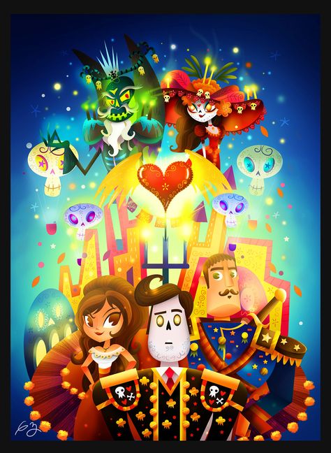 Gaby Zermeño Mexico City, Mexico The Book of Life on Behance The Book Of Life Movie, Book Of Life Movie, Life Movie, Day Of The Dead Party, The Book Of Life, Family Films, Dora The Explorer, Movie Characters, Inspirational Books