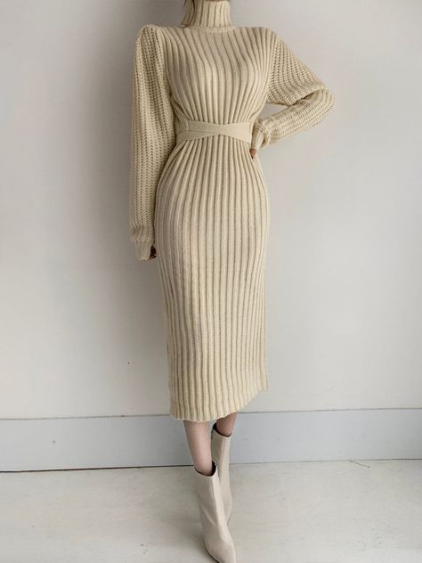 Black Knitted Vest, Mode Ulzzang, Open Stitch Sweater, Womens Tweed Jacket, Women Long Cardigan, Sweater Dress Oversized, Long Knitted Dress, Elegant Sweater, Office Dresses For Women