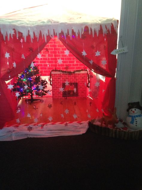 Santas grotto gazebo and decorations Diy Santas Grotto School, Diy Santa Grotto, Santa Grotto Ideas School, Santas Grotto Diy, Santa Grotto Ideas, Christmas Grotto Ideas, Christmas Tent, Santa Grotto, Grotto Ideas