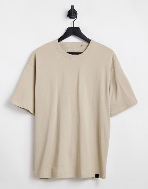 T-shirt by Pull&Bear For the rotation Plain design Crew neck Short sleeves Oversized fit Baggy Tshirt, Neutral T Shirts, Baggy T-shirt, Beige T Shirts, Beige Shirt, Pull Oversize, Blank T Shirts, T Shirt Oversize, Bear T Shirt