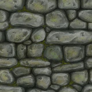 Art by Zwick: painted texture study: Stone Wall 1 Stone Texture Watercolor, How To Draw Stone Texture, How To Draw A Stone Wall, Painted Cobblestone, Stone Wall Drawing, Stone Wall Painting, Painted Stone Wall, Library Forest, Wall Painting Texture