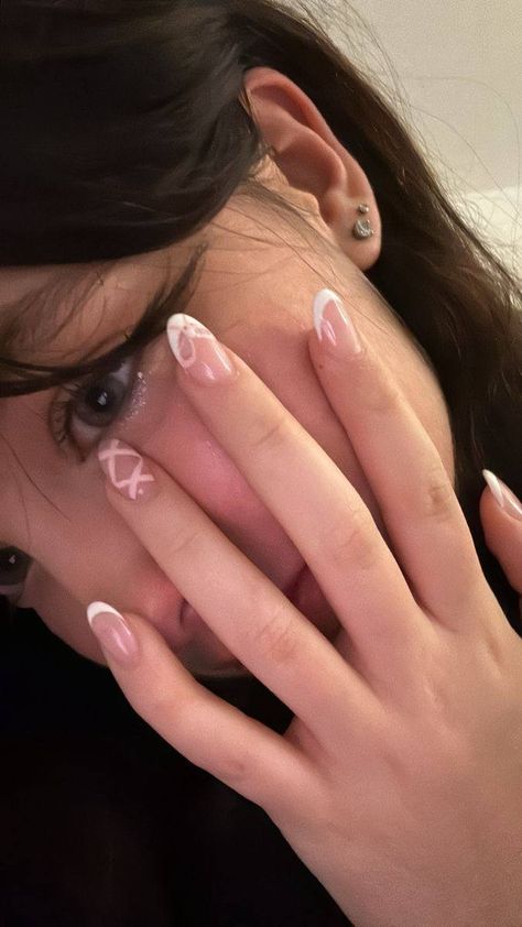 Nail Inspo Butterfly, Pink Christmas Nails, Hello Nails, Gel Nail Extensions, Korean Nails, Blush Nails, Pretty Gel Nails, Really Cute Nails, Soft Nails