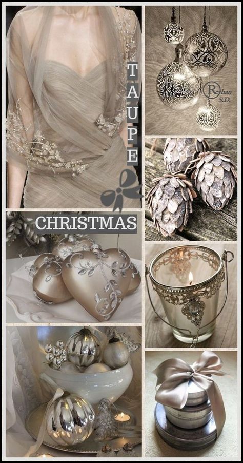 Taupe Christmas, Mood Boards Inspiration, Christmas Mood Board, Fashion Mood Boards, Christmas Collage, Brown Copper, Mood Colors, Color Collage, Beautiful Collage