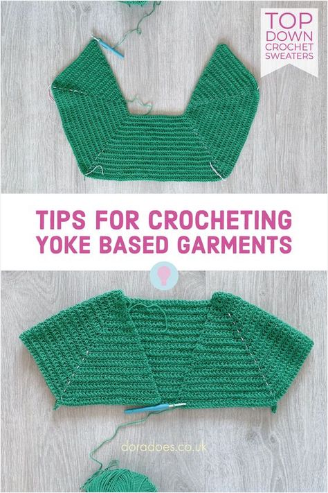 Yoke Crochet Diagram, Crochet Sweater With Applique, Side To Side Crochet Cardigan, Crochet Yoke Cardigan, Crochet Yoke Pattern Free Diagram, No Sew Crochet Cardigan, Crochet Stitches For Cardigans, Crochet Yoke Sweater Pattern Free, Top Down Cardigan Crochet