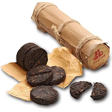 Jinglong Tea Factory - Pu-erh Tea in Bamboo Leaf Tube (80 Cups) Ripe Puerh Tea (7.1 Ounce) Best Tea Brands, Tea Factory, Butter Tea, Used Tea Bags, Fermented Tea, Pu Erh, Tea Varieties, Bamboo Leaf, Puer Tea