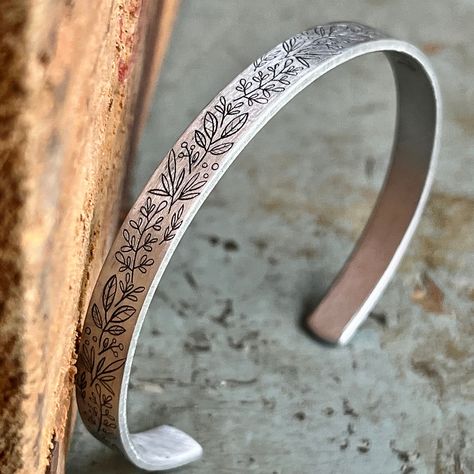 Hand stamped metal