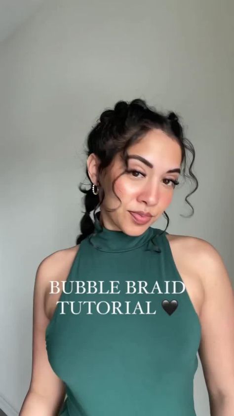 Curly Hair Braids, Curly Hair Tutorial, Curly Hair Styles Easy, Hairdos For Curly Hair, Peinados Fáciles Para Cabello Corto, Hair Stylies, Work Hairstyles, Penteado Cabelo Curto, Hair Stylist Life