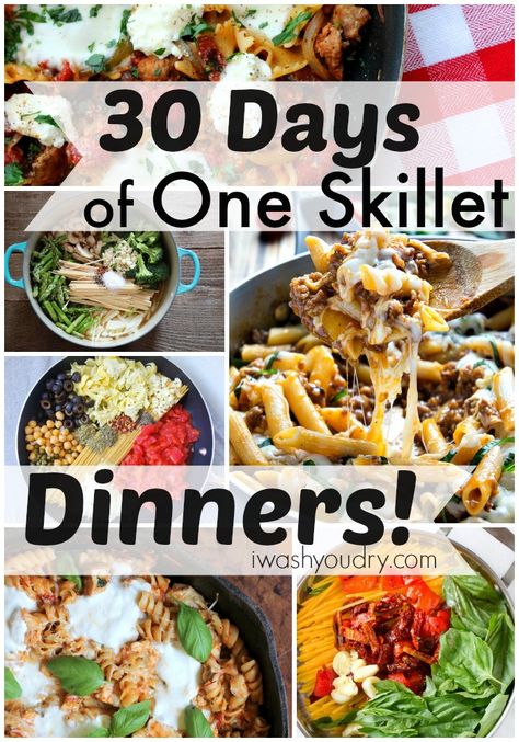 I hope I'm not the only one who loves a good quick dinner recipe that uses just one pan. Obviously I'm passionate about using as few of dishes as possible (hence the name of the blog), so I'm super... One Skillet Dinners, Creamy Garlic Chicken Recipes, Easy Goulash Recipes, Electric Skillet Recipes, Skillet Dinner Recipes, Salisbury Steak Recipes, Electric Skillet, One Skillet Meals, Garlic Chicken Recipes