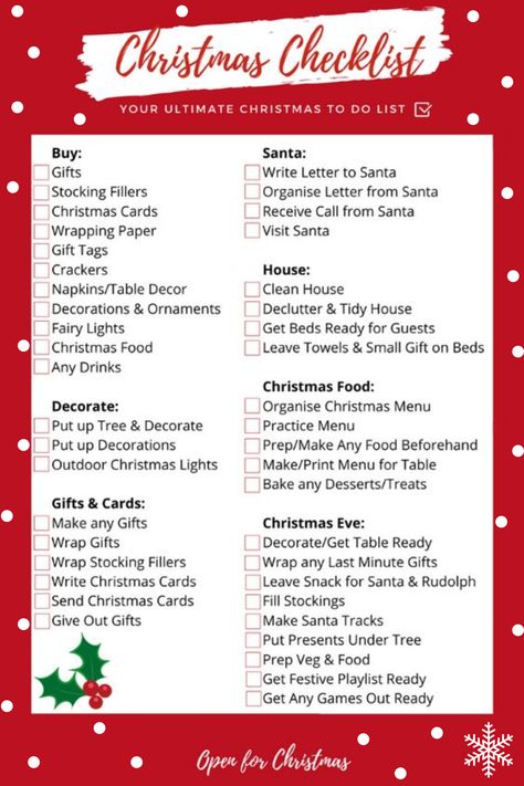 Christmas Club Savings Plan, Christmas List Organization, Christmas Plans Ideas, Christmas Organization Checklist, Christmas Preparation List, Christmas Checklist Things To Do, Christmas Organization Ideas, Christmas Party Planning Checklist, Holiday Checklist Christmas