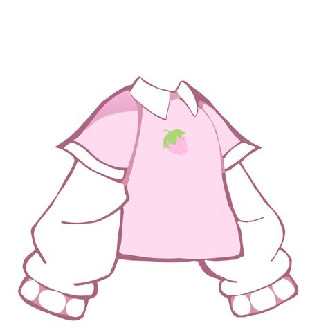 Gacha Shirt Base, Gacha Shirt, Chibi Outfits, Chibi Clothes, Animated Clothes, Pink Wallpaper Hello Kitty, Chibi Body, Chibi Sketch, Gacha Clothes