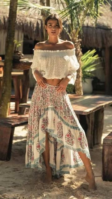 Look Hippie Chic, Affordable Boho, Stile Boho Chic, Look Boho Chic, Skirt Diy, Mode Hippie, Boho Crop Tops, Estilo Hippie, Stil Boho