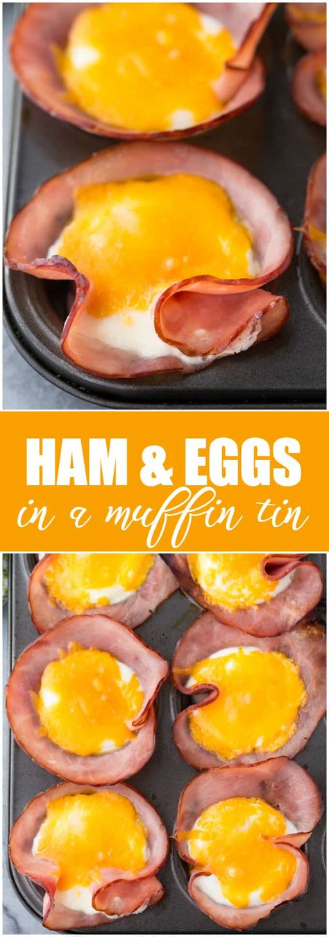 Eggs In A Muffin Tin, Movies Snacks, Eggs In Muffin Tin, Low Carb Lifestyle, Low Carb Easy, Ham And Eggs, Muffin Tin Recipes, Easy Camping Meals, Low Carb Breakfast Recipes