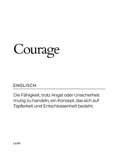 Lass den Mut dein Kompass sein, der dich durch die stürmischsten Gewässer der Angst führt und dich zu Größerem inspiriert. Motivationssprüche, schöne Wörter mit Bedeutung, ungewöhnliche Worte und inspirierende Tattoos. Wörter Tattoos, Mental Training, Philosophy, Tattoo Ideas, Tattoos, Quotes, Quick Saves