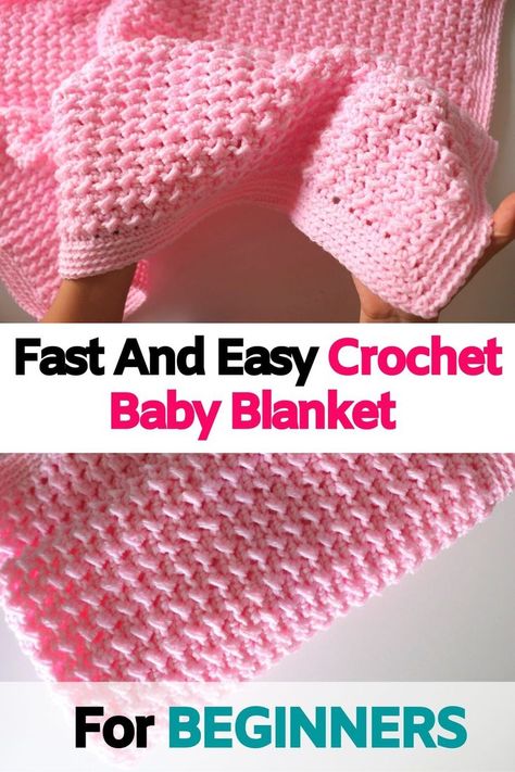 Fast And Easy Crochet Baby Blanket For BEGINNERS. This crochet baby blanket for b… | Crochet baby blanket beginner, Easy crochet baby blanket, Crochet baby patterns Crochet Baby Blanket For Beginners, Baby Blanket Crochet Pattern Easy, Crochet Baby Blanket Beginner, Baby Afghan Crochet Patterns, Fast Crochet, Crochet Baby Blanket Free Pattern, Easy Baby Blanket, Crochet Blanket Pattern Easy, Easy Crochet Baby Blanket