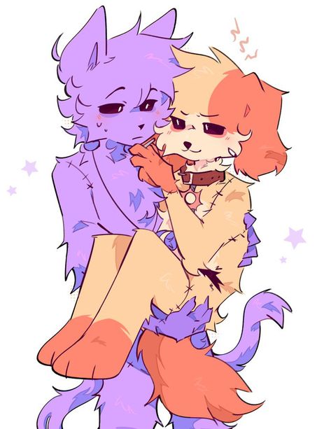 Dog Day And Catnap, Catnap And Dog Day, Nap Day, Poppy Drawing, Boys Day, Fotos Aesthetic, Dog Day, Purple Cat, Fnaf Funny