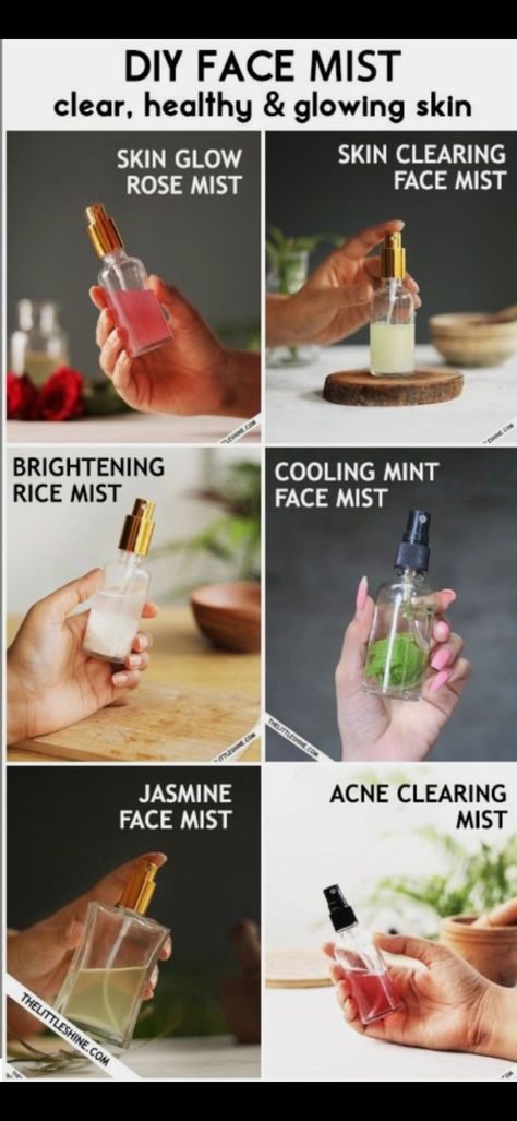 Diy Face Mist, Best Face Mist, Back Acne Remedies, Skin Clearing, Clear Healthy Skin, Face Spray, Glow Skin, Healthy Glowing Skin, Homemade Face