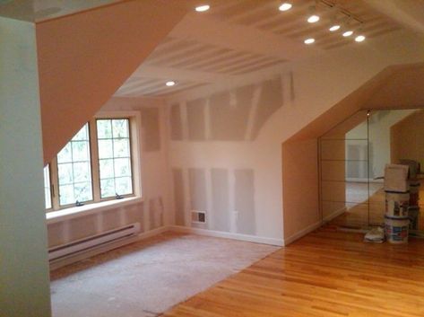 Low Ceiling Apartment, Adding Dormers To A House, Lighting Low Ceiling, Attic Renovation Ideas, Shed Dormer, Attic Bedrooms, Dormer Windows, Flat Apartment, Attic Renovation