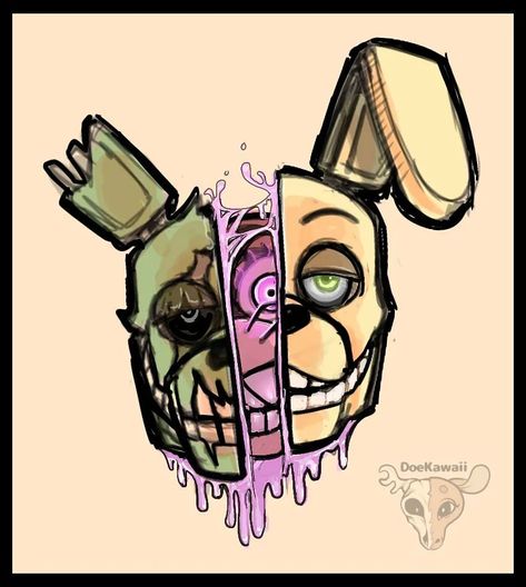 Doe’s Instagram profile post: “Getting another villain tattoo. 👀 Springtrap/Bonnie will be a flat traditional tattoo style, and Glitchtrap will be more realistic. Let's…” Villain Tattoo, Gaming Tattoo, Tattoo Design Book, E Tattoo, Harley Quinn Art, Dream Tattoos, Fnaf Drawings, Art Drawings Sketches Creative, Fnaf Art