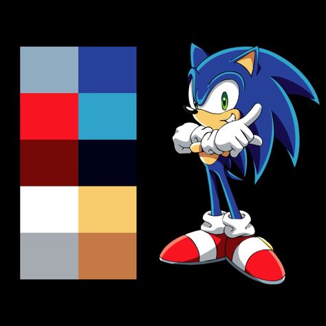 Sonic Color Palette, Shadow Fanart, Sonic X Shadow Fanart, Hedgehog Colors, Hedgehog Baby, Sonic The Movie, Baby Hedgehog, Silver The Hedgehog, Stick Figure Drawing