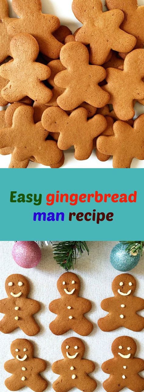 Easy Gingerbread Man Recipe, Gingerbread Man Recipe, Easy Gingerbread, Christmas Recipes Easy, Man Cookies, Gingerbread Man Cookies, Man Food, Xmas Food, Best Cookie Recipes