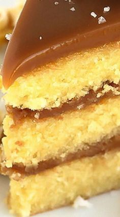 11 Caramel cake ideas | cupcake cakes, just desserts, caramel cake Easy Yellow Cake, Cake With Caramel Icing, Salt Cake, Southern Caramel Cake, Caramel Cake Recipe, Salted Caramel Popcorn, Cake With Caramel, Caramel Icing, Caramel Cake