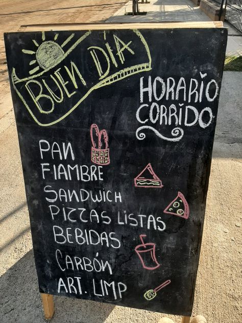 Ideas para escribir una pizarra Kioscos Ideas, Verduleria Ideas, Pizarras Ideas, Chalk Menu, Chalk Art, Cafe Bar, Ants, Farmers Market, Ideas Para