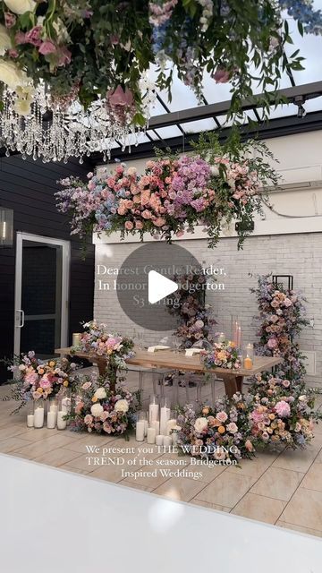 Crystal Le • Wedding Coordinator + Content Creator on Instagram: "A trend that we don’t think will ever die 🥹😌 @bridgertonnetflix weddings are all the talk with the ton, this is the diamond wedding trend of the season ✨✨✨  Has anyone watched the first part of Bridgerton Season 3 yet? 🙋‍♀️   Vendor Team:  Planner: @valvuitton  Bridal Assistant + Content Creator: @the.socialconcierge  Florals: @theflowerboutiqueinc  Venue: @twentyeightocevents  Photographer: @carmelissephotography  Videographer: @ciequ  @archive90.co  Signage: @yestothetch  HMU: @makeupbyjulian  @ladyluu.bridal  DJ/MC: @dj_garett @micinthemoment @rayonthemic  Photobooth: @dreamlightphotobooth   #weddingtrend #weddinginspo #bridgerton #bridgertonwedding #bridgertonedit #bridgertonnetflix #modernbride #weddingcontent #weddi Fall Bridgerton Wedding, Bridgerton Aesthetic Wedding, Bridal Assistant, Diamond Of The Season, Bridgerton Wedding, Bridgerton Season 3, Dear Future Husband, Dear Future, Wedding Stage