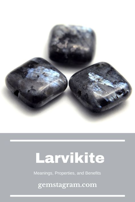 Larkavite Crystal Meaning, Stillbite Crystal Meaning, Black Labradorite Crystal Meaning, Larvikite Crystal Meaning, Super 7 Crystal Meaning, Larvikite Meaning, Stone Meanings, Healing Beads, Basalt Stone