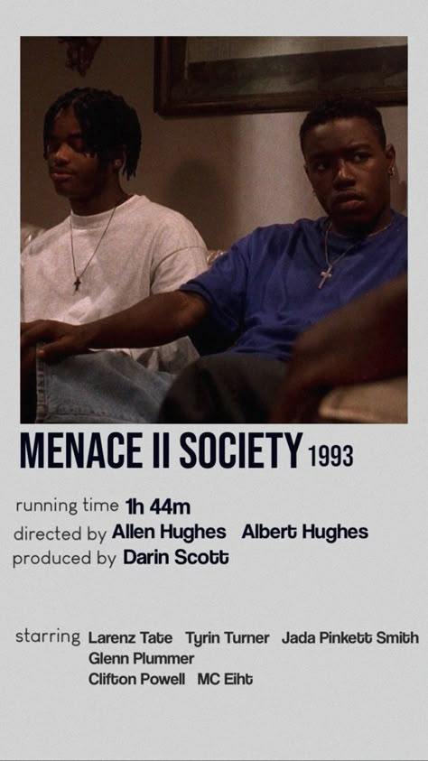 Menace To Society Poster, O Dog Menace To Society Wallpaper, Black 2000s Movies, Menace To Society Aesthetic, Menace To Society Wallpaper, Old School Aesthetic Hip Hop, Menace Ll Society, O Dog Menace To Society, Rican Da Menace