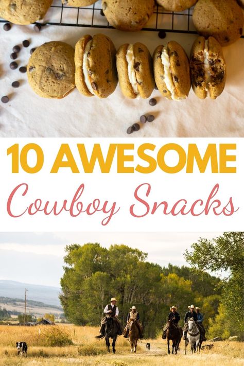 Collection of great snacks for ranch works, farming, take to the field or branding pen. From a ranch wife Ranch Wife Recipes, Farm Wife Recipes, Cowboy Snacks, Cowgirl Kitchen, Ranching Life, Harvest Meals, Field Meals, Ranch Wife, Great Snacks