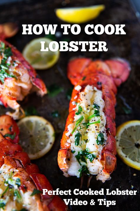 Perfectly Cooked Lobster at Home -- TIPS and SECRET to Juicy lobster with video! This will beat your best lobster tail recipe! Stuffed Lobster Tail Recipe, Stuffed Lobster Tail, Cook Lobster Tail, Best Lobster Tail Recipe, Cooked Lobster, Cooking Lobster, Lobster Tail Recipe, Cook Lobster, Lobster Recipes Tail