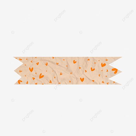 Orange Washi Tape Png, Orange Scrapbook, Washi Tape Png, Washi Tape Scrapbook, Orange Tape, Tape Png, Tape Scrapbook, Orange Png, Cute Png