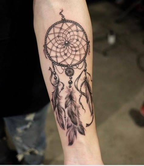 Dreamcatcher Tattoo Meaning, Atrapasueños Tattoo, Font Tato, Tato Maori, Tato Dengan Makna, Dream Catcher Tattoo Design, Tattoo Diy, Dream Catcher Tattoo, Tato Lengan