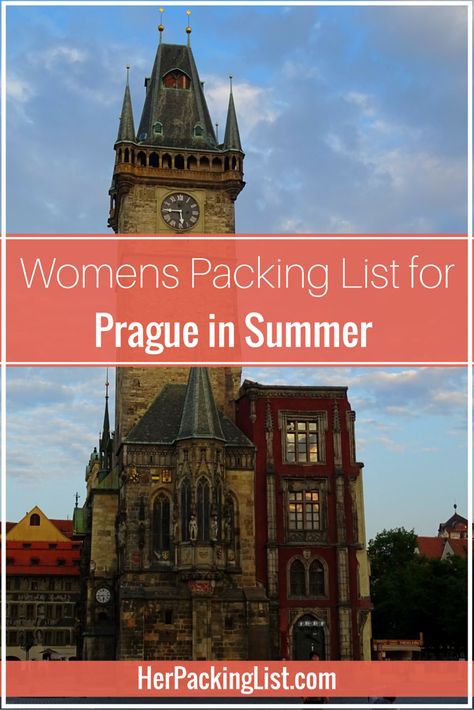 Outfits For Prague Summer, Prague Outfit Summer, Prague Summer Outfit, Prague In Summer, Scotland Packing List, Backpacking Packing List, Ski Trip Packing List, Weekend In Prague, Womens Packing List