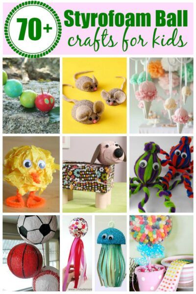 Styrofoam Ball Crafts for Kids  Styrofoam balls are a crafting staple because there is so much you can do with them! Weve gathered over 70 of the best ideas for styrofoam ball crafts for kids. Read about ten of our favorites below.  Styrofoam Ball Crafts  1. Ruffled Ice Cream Cones  Turn styrofoam balls fabric and decorative paper into the cutest ruffled ice cream cones ever!  2. Sports Ball Ornaments  Make a styrofoam baseball soccer ball or basketball to hang from a rearview mirror a backpack Small Foam Ball Crafts, Foam Balls Craft, Small Styrofoam Ball Crafts, Styrofoam Ball Crafts Diy, Crafts With Styrofoam Balls, Foam Ball Crafts, Christmas Ball Crafts, Polystyrene Balls Craft, Polystyrene Craft