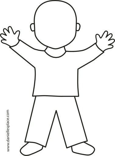 Preschool Body Theme, All About Me Preschool Theme, Me Preschool Theme, Body Preschool, Paper Doll Printable Templates, All About Me Preschool, Kindergarten Art Projects, Denim Crafts Diy, Kid Coloring Page