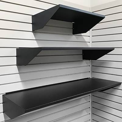 Slatwall Craft Storage, Slat Wall Accessories, Slat Wall Closet Ideas, Garage Wall Storage System, Garage Slatwall Ideas, Slat Wall Organization Craft Rooms, Garage Slat Wall Ideas, Slat Wall Hooks, Slat Wall Garage Organization