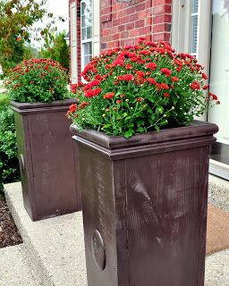 This was my entry for the Crafting with the Stars….it came in 8th place out of 12! I simply LOVE these planters! They are simple, elegant, and budget friendly to make! Here is how I did it… I am not a gardener. I don’t have a green thumb. I have come to terms with this….I … Diy Planters Outdoor, Plant Containers, Planter Project, Metal Planter Boxes, Stay Tune, Tall Flowers, Tall Planters, Outdoor Planter, Outdoor Diy