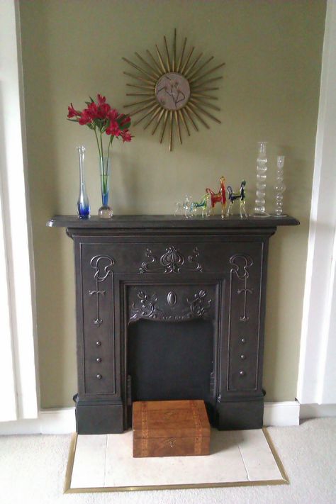 Bedroom Hearth Ideas, Bedroom Fireplace Victorian, Fireplace Bedroom, Green Living Room Decor, Bedroom Fireplace, Basement House, Attic Bedroom, Faux Fireplace, Redecorate Bedroom