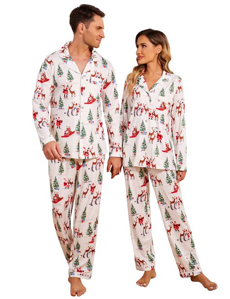 PRICES MAY VARY. SOFT MATERIA -The Ekouaer Classical family matching pajamas sets are made of 95%Polyester+5%Spandex fabric that is soft and smooth,skin-friendly,which can provide your family with comfort in christmas months.We use HIGH-QUALITY FABRICS, so our PJs are designed to accommodate shrinking; We want our customers to be entirely satisfied with our PJs. DESIGN OF PATTERN - Ekouaer Christmas family sets comes in sizes for men ,women,boys and girls , available in the Several patterns.the Cute Matching Christmas Pjs Couples, Family Xmas Pjs, Pajamas Long Sleeve, Family Matching Pajamas, Family Pjs, Plaid Pajama Pants, Matching Christmas Pajamas, Christmas Pajama Set, Winter Pajamas