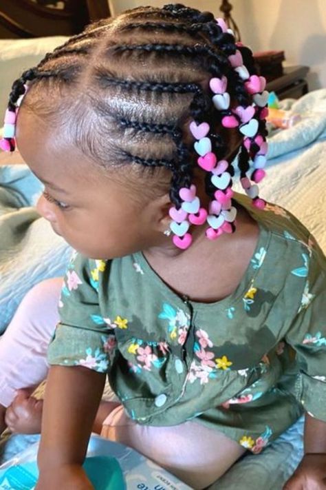 20 Cute Hairstyles For 1-Year-Old Baby Girl To Try Braided Hairstyles For One Year Old, Cute Hairstyles For 1 Year Baby Girl, Hairstyles For 1 Year Baby Girl Black Braids, One Year Old Braid Hairstyles, Baby Birthday Hairstyles, Braided Hairstyles For Babies, Hair Styles For 1 Year Baby Girl, Braids For Baby Girls Hair, 9 Month Old Hairstyles Baby Girl