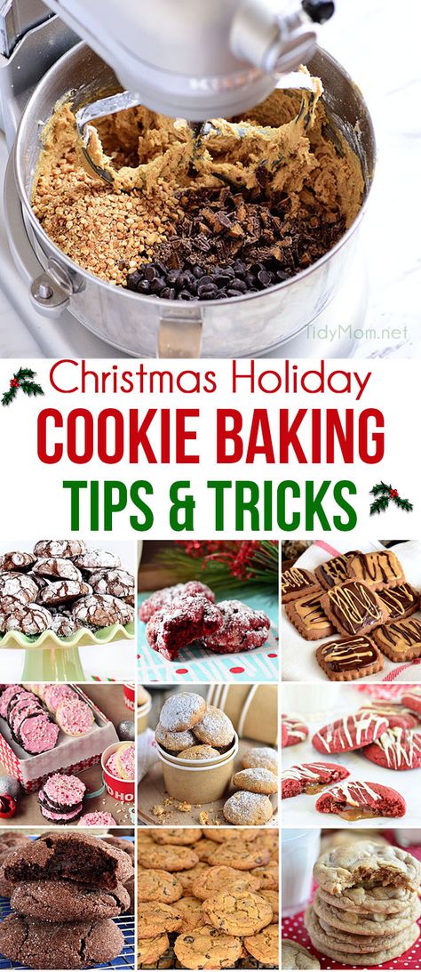 Keep the stress levels down while cookie baking during the holidays. Learn ten COOKIE BAKING TIPS AND TRICKS for cookie baking success during the Christmas season or any day.  Visit TidyMom.net for all the details + free printable #cookies #cookiebaking #cookietips #kitchentips via @tidymom Cookie Baking Tips, Printable Cookies, Brie Appetizers, Egg Nog Cookies Recipe, Work Treats, Baking Tips And Tricks, Cookie Tips, Cola Recipe, Christmas Yummies