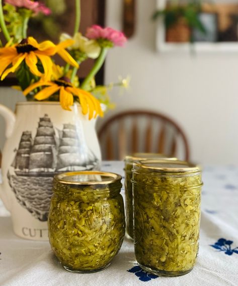 Dill Relish Canning Recipe, Cucumber Relish Recipes, Canning Pickles Recipe, Pickle Relish Recipe, Dill Relish, Relish Recipe, Canning Pickles, Homegrown Food, Small Cucumber