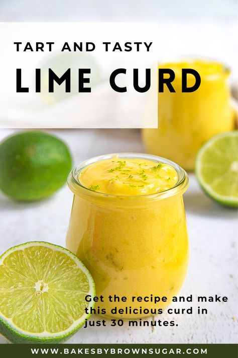 A jar of lime curd with fresh cut lemons so Lime Jam Recipe, Lime Curd Recipe, Curd Recipes, Fruit Sauces, Fruit Curd, Lime Curd, Citrus Desserts, Lime Desserts, Cake Filling