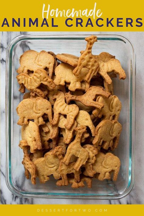 Homemade Animal Crackers, Kid Friendly Cookie Recipes, Animal Crackers Recipe, Stella Parks, Back To School Snacks, Cracker Dessert, Food From Scratch, Small Batch Baking, Lunch Box Ideas