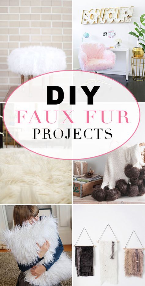 Fabulous Faux Fur DIY Projects • The Budget Decorator Faux Fur Crafts, Diy Faux Fur, Faux Fur Decor, Faux Fur Bedding, Craft Fur, Fur Decor, Faux Fur Rug, Diy Cardboard Furniture, Cute Bedroom Decor