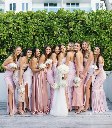 Lilac And Pink Bridesmaid Dresses, Pink Tones Bridesmaid Dresses, Different Shades Of Bridesmaid Dresses, Purple And Pink Bridesmaid Dresses, Blush Bridesmaid Dresses Mismatched, Green And Pink Bridesmaid Dresses, Pink And Blue Bridesmaid Dresses, Mismatched Bridesmaid Dresses Spring, Mismatched Pink Bridesmaid Dresses